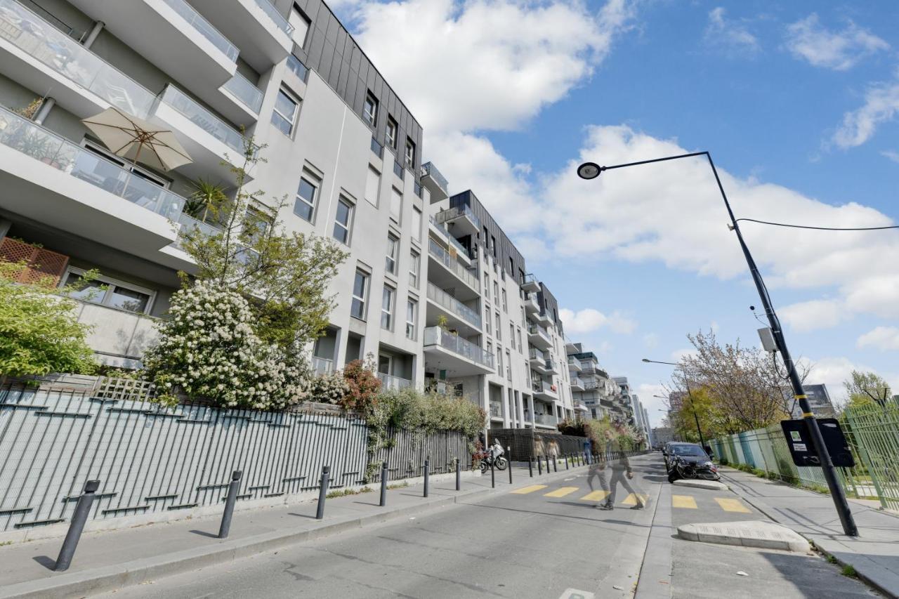 شقة سان دوني  في Chic Apart With Great View Of Paris المظهر الخارجي الصورة